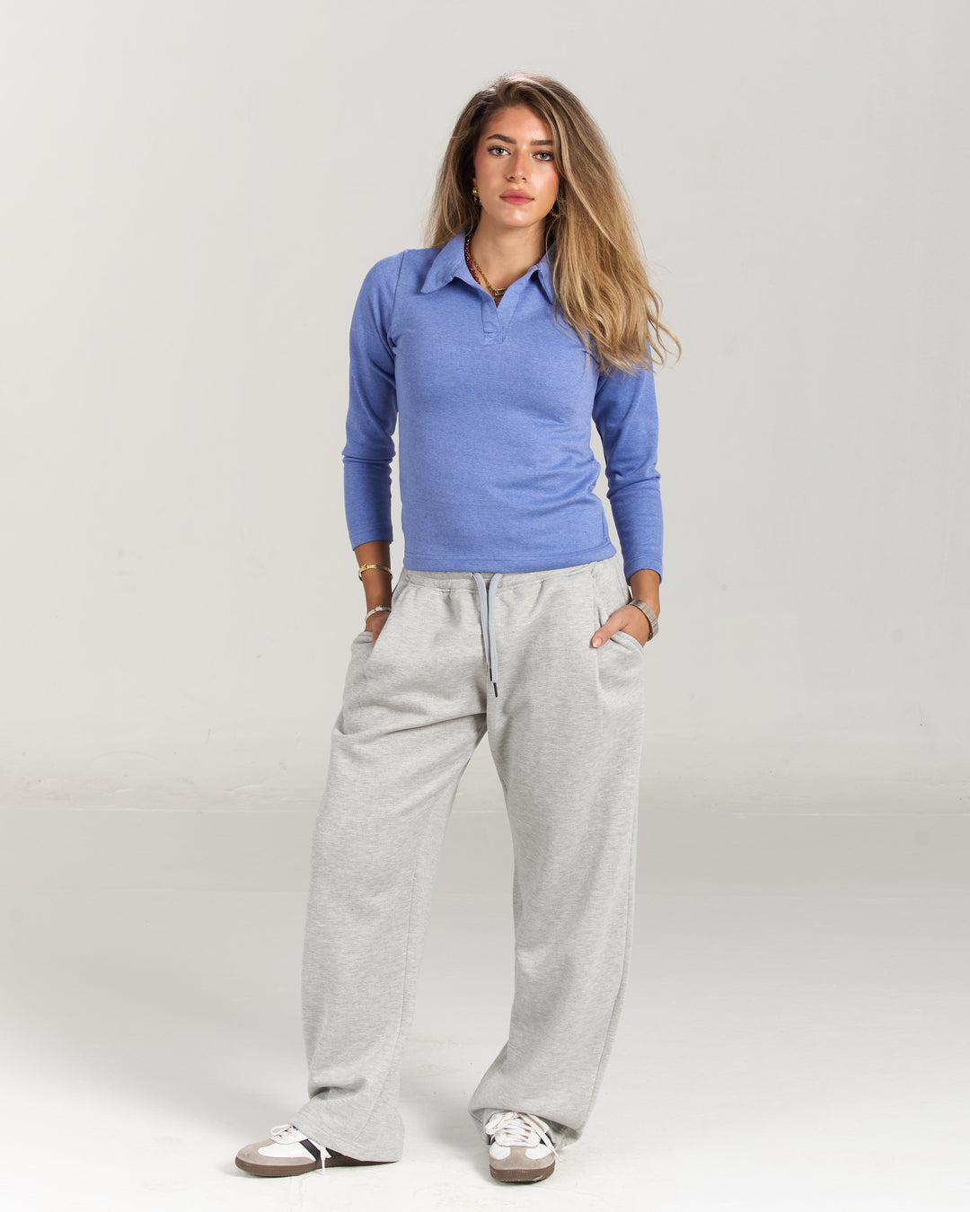 Blue Polo top