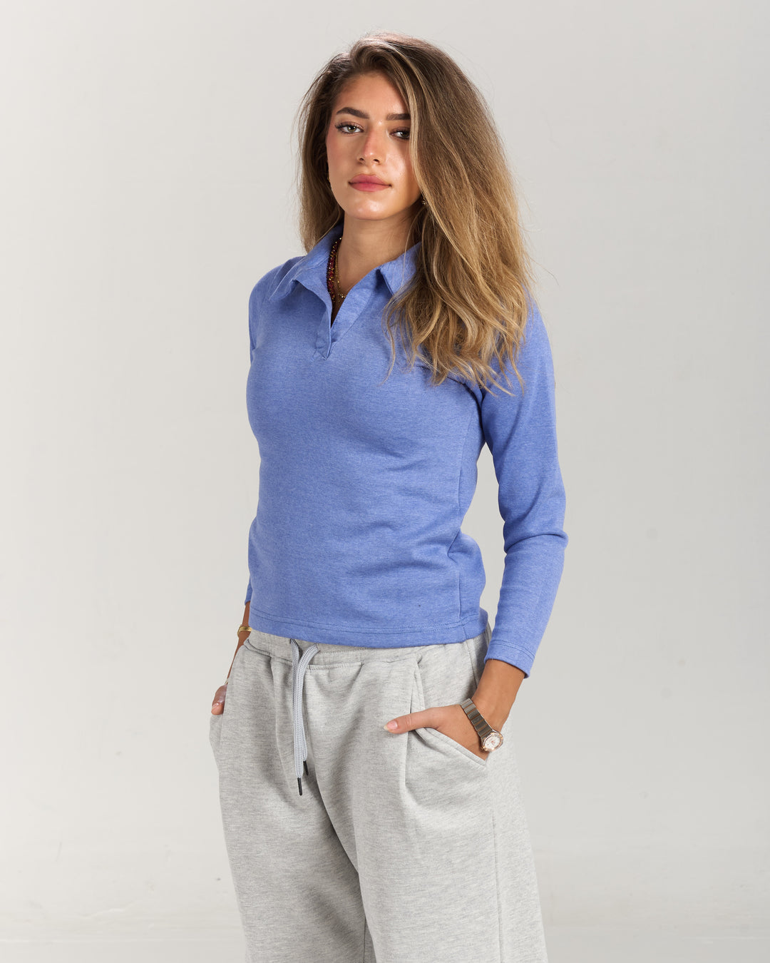 Blue Polo top