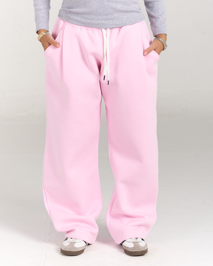 Pink tilted sweatpants