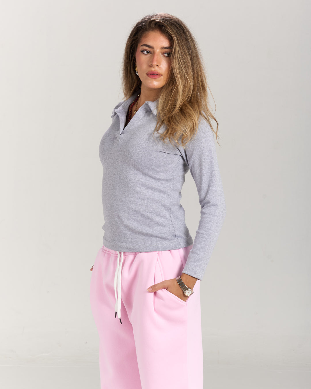 Light Grey Polo top