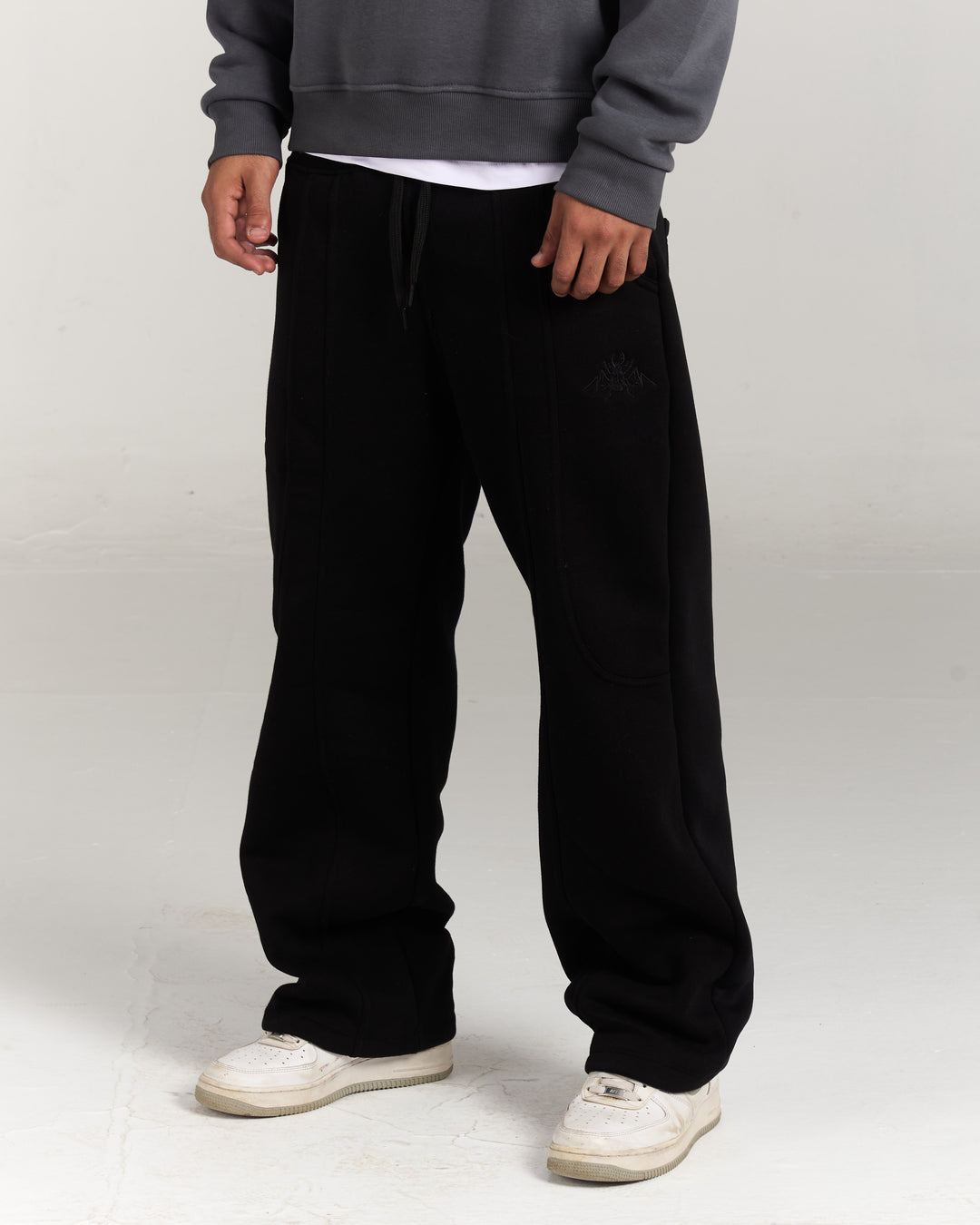 Black patches sweatpants