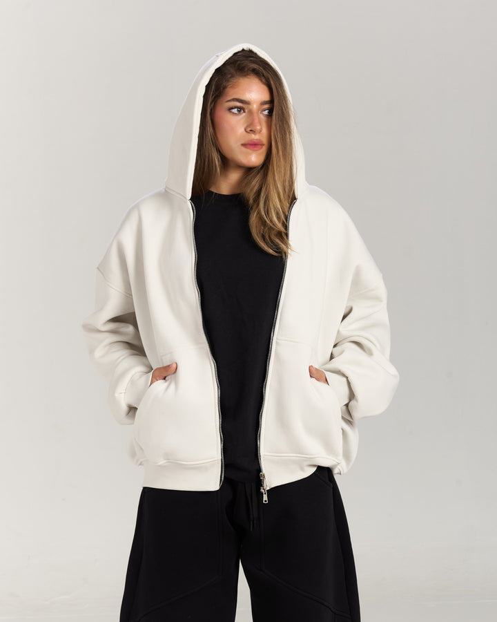 Icy white jacket