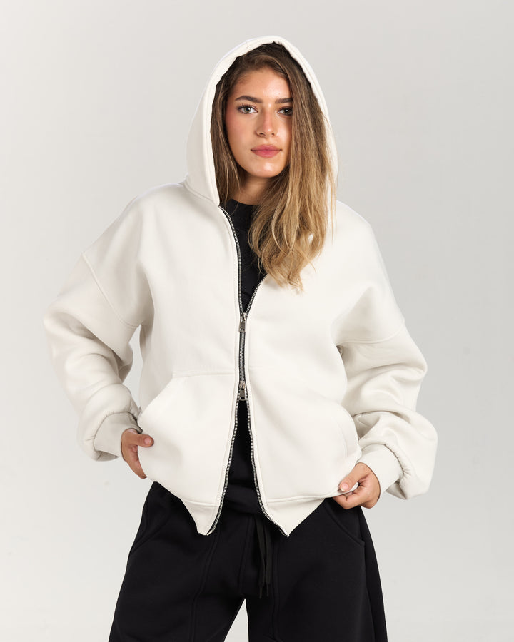 Icy white jacket