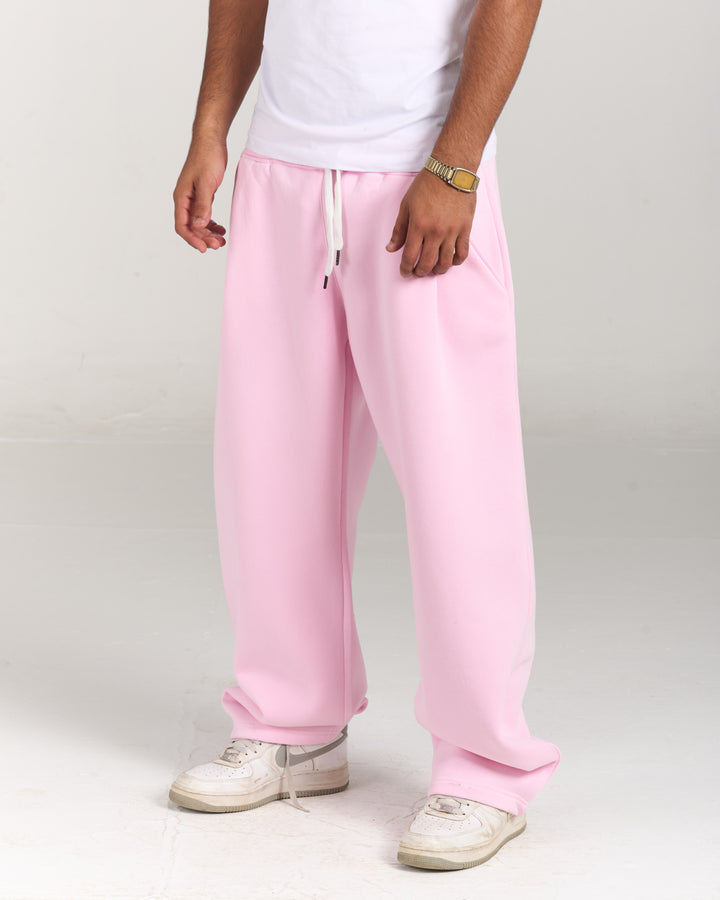 Pink tilted sweatpants