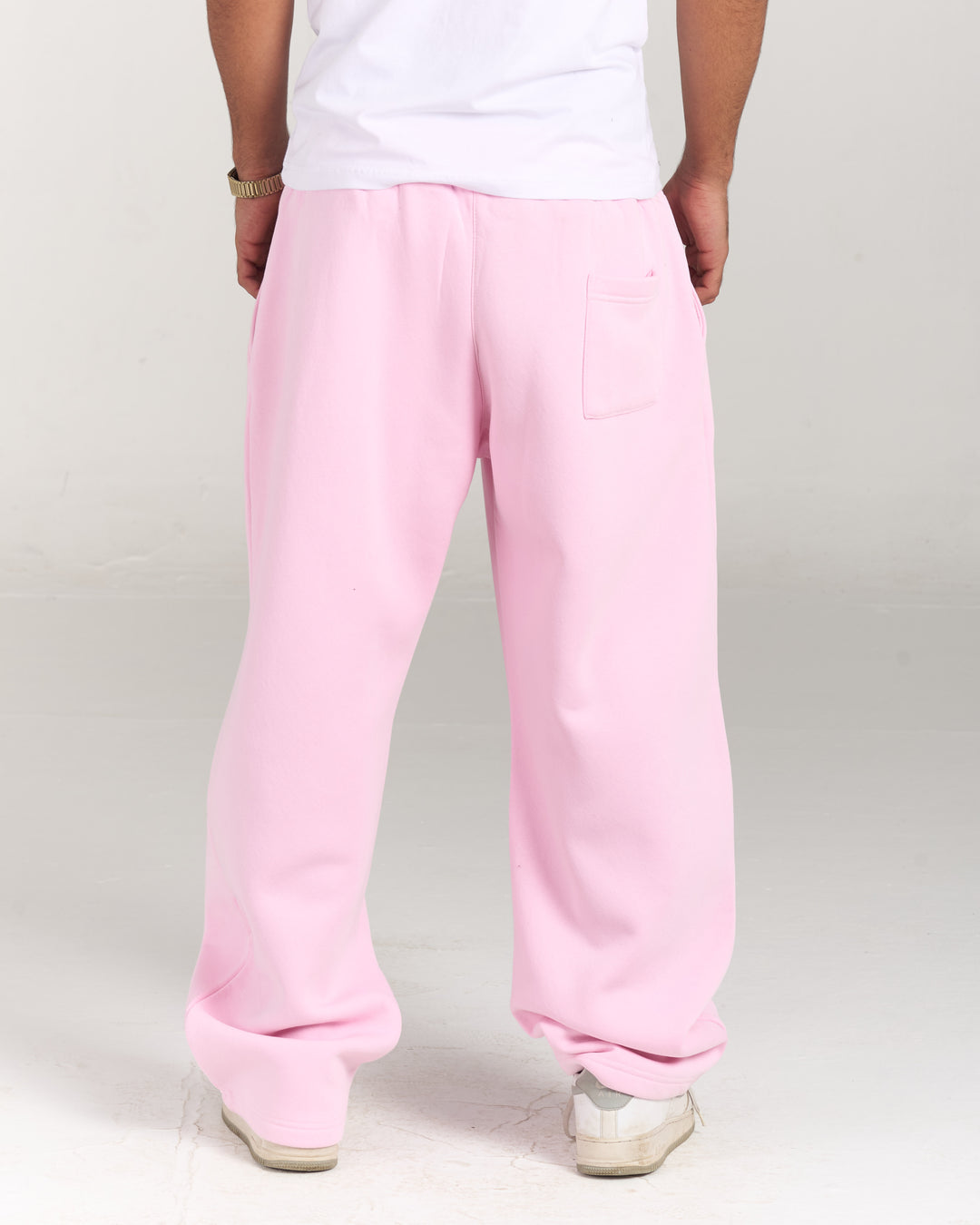 Pink tilted sweatpants