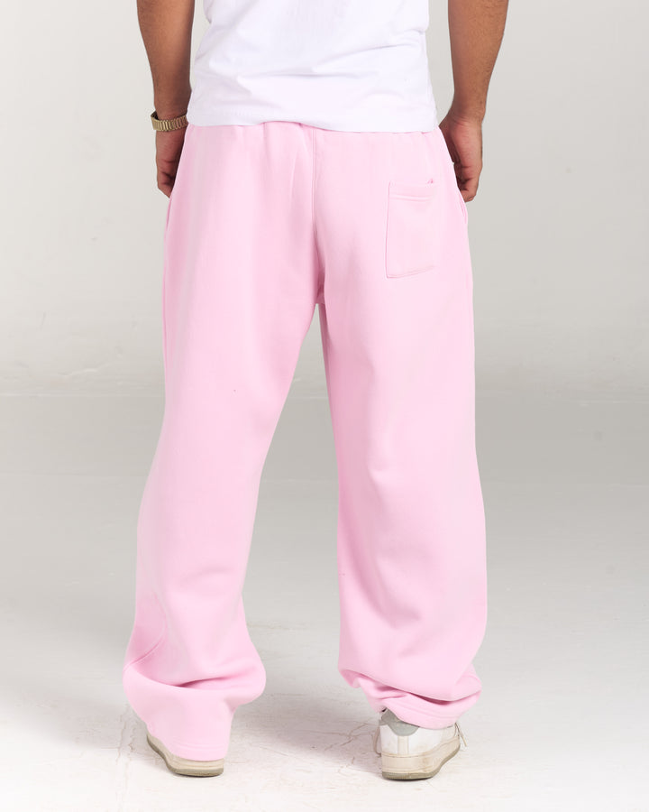 Pink tilted sweatpants