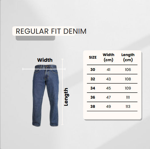 Blue Regular Fit Denim