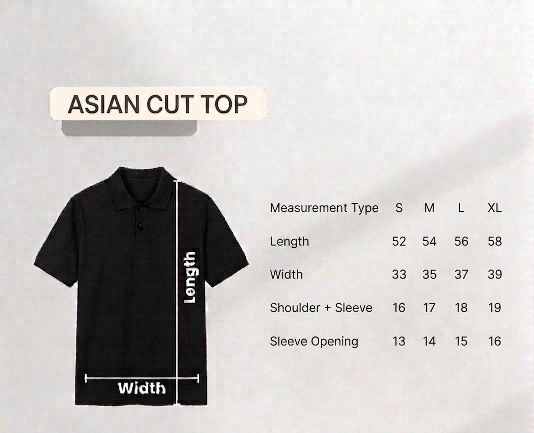 Black Asian cut top