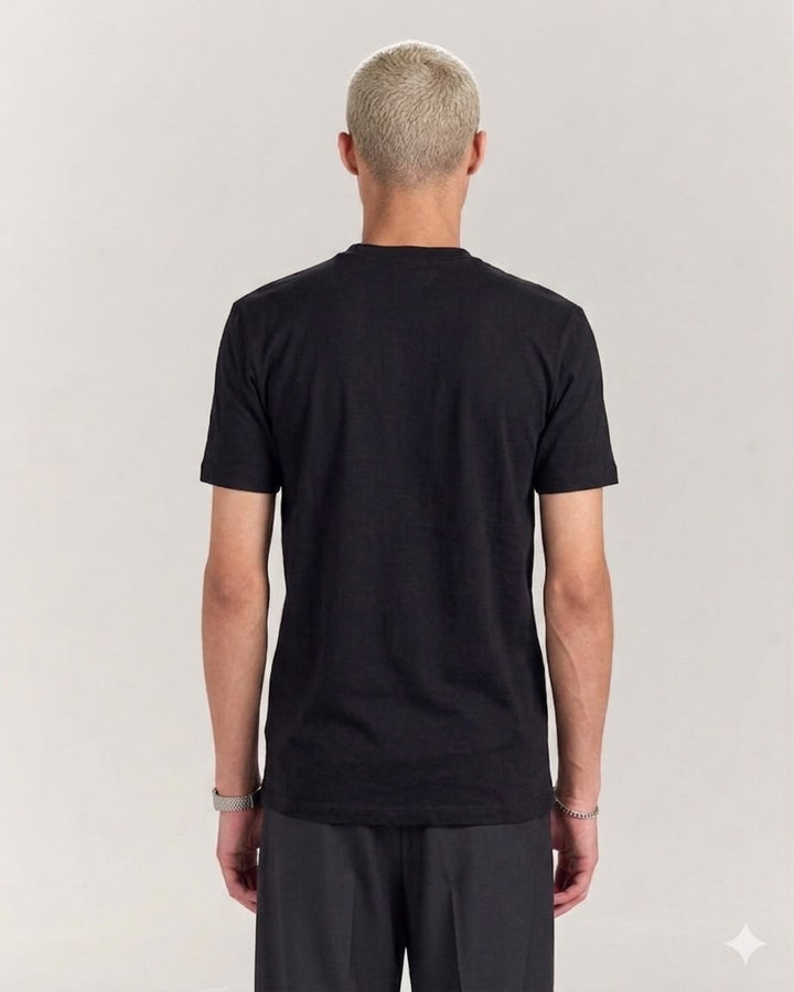 Black Slim Fit Tshirt