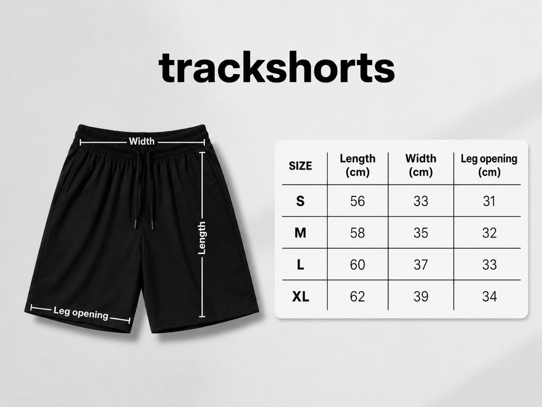 Black trackshorts 2.0