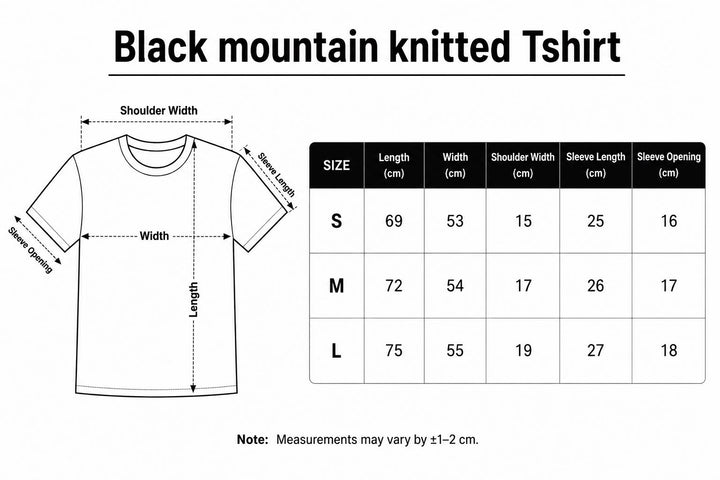 Black Mountain Knitted Tshirt