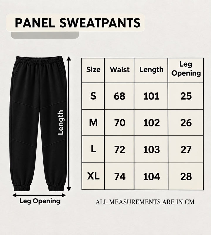 Grey Panel Sweatpants