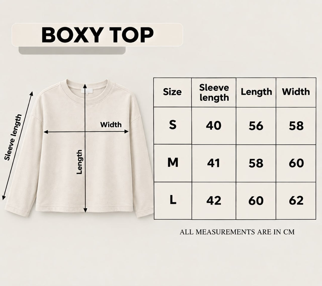 Black Boxy Long Sleeve