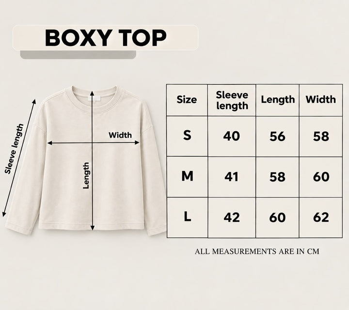 Black Boxy Long Sleeve