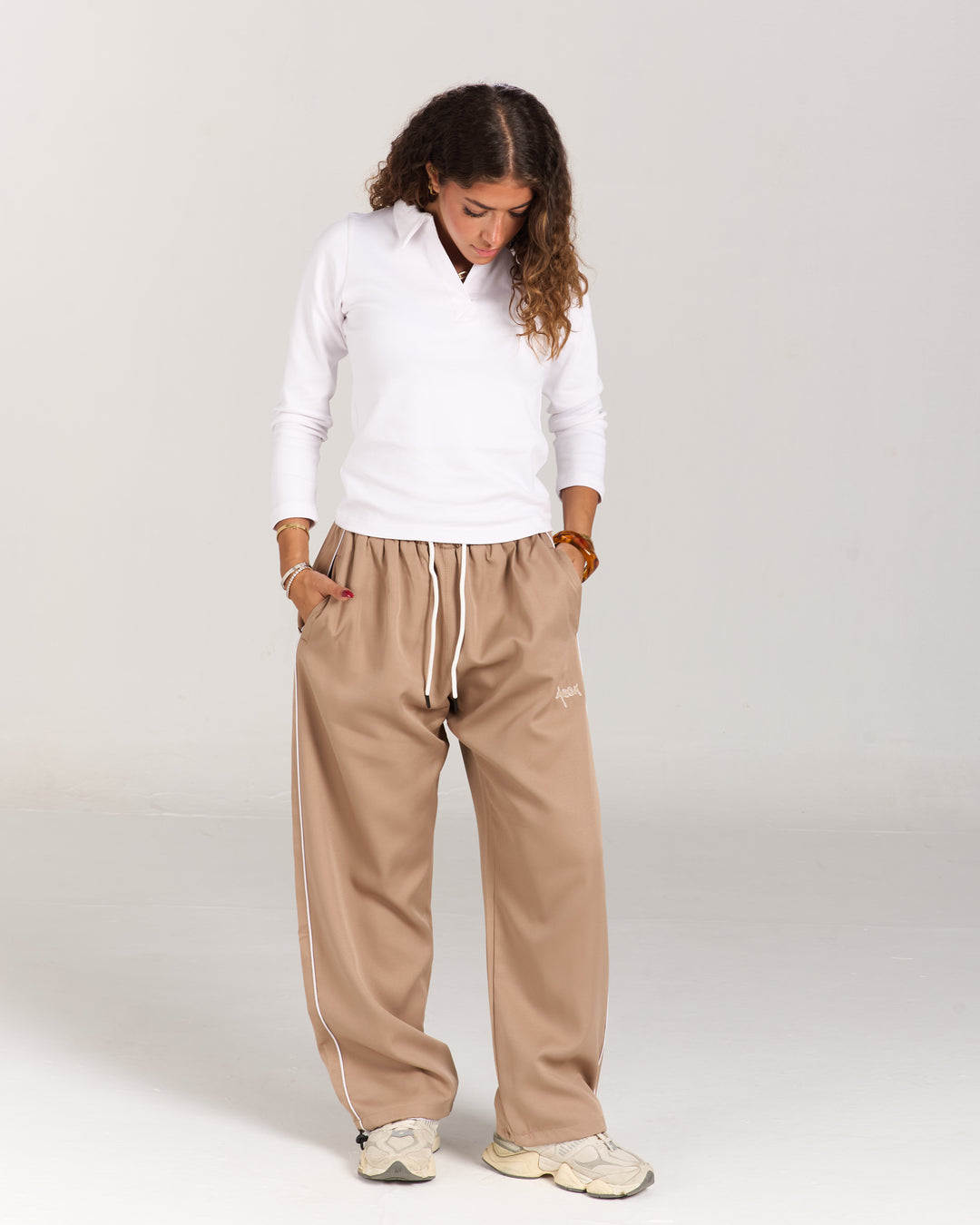 Dark Beige Trackpants