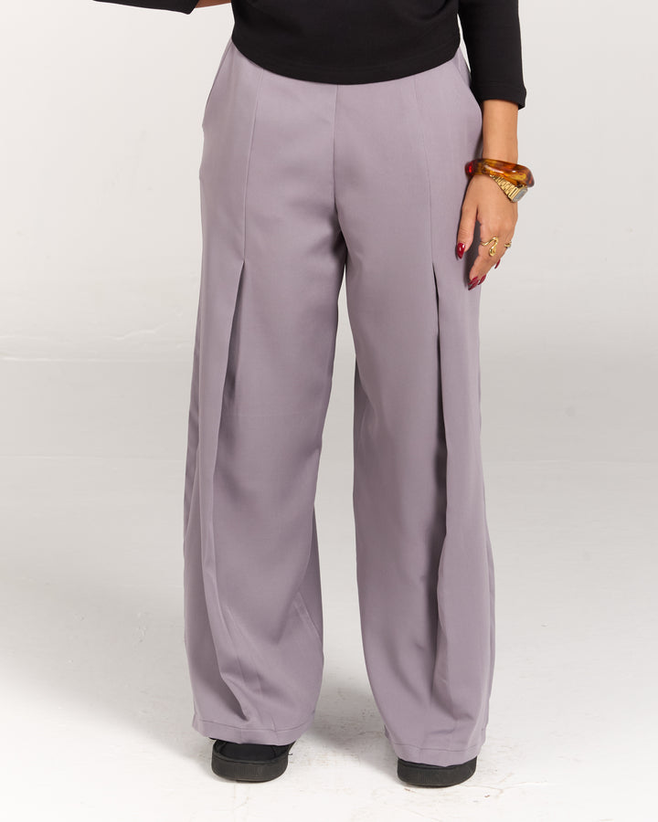 Grey Women Tilted Pants