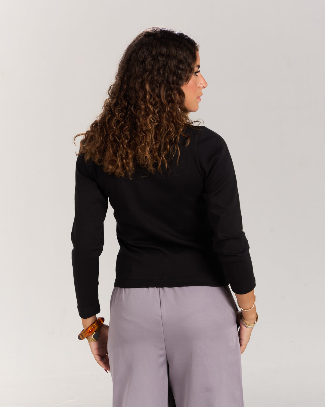 Black Polo Top