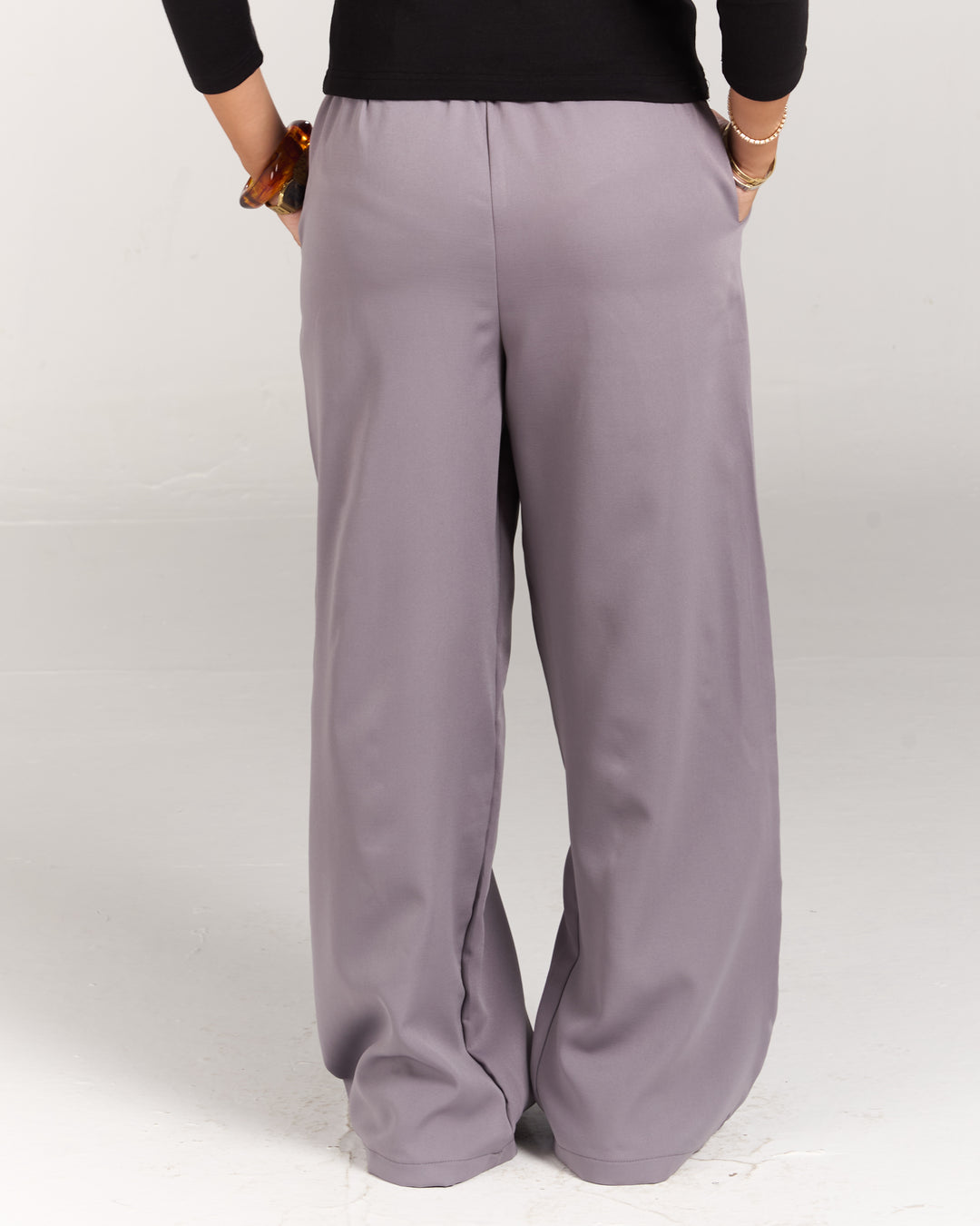 Grey Women Tilted Pants