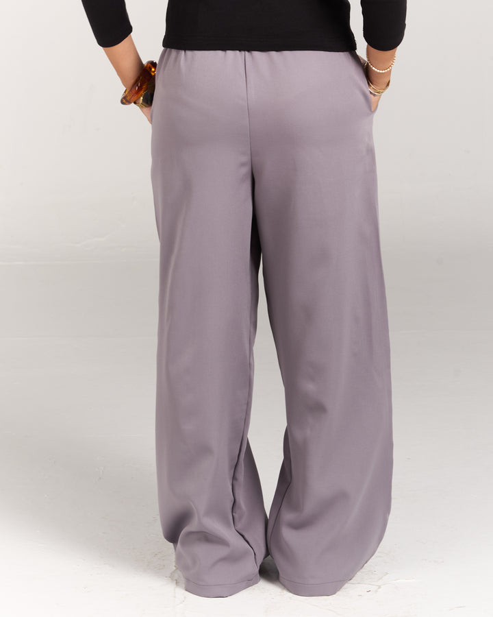 Grey Women Tilted Pants
