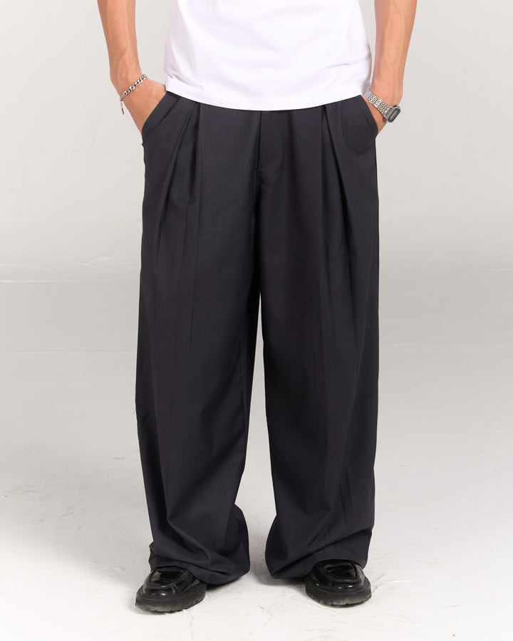 Grey Tilted Pants