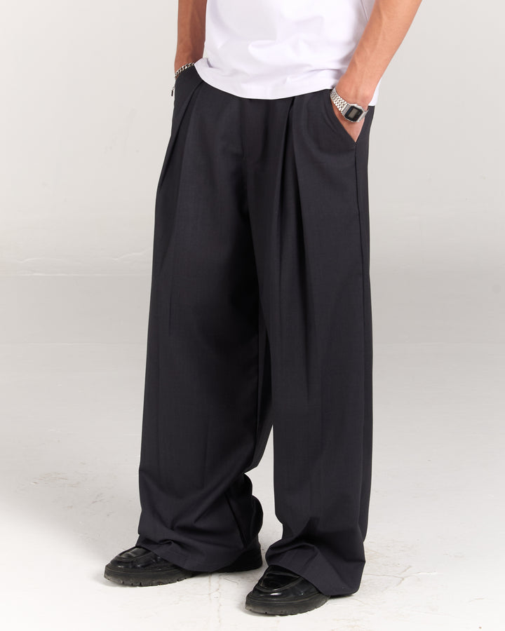Grey Tilted Pants
