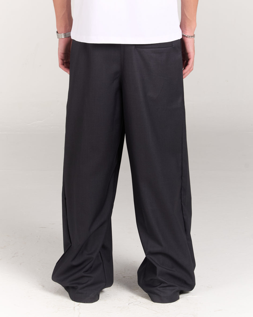Grey Tilted Pants