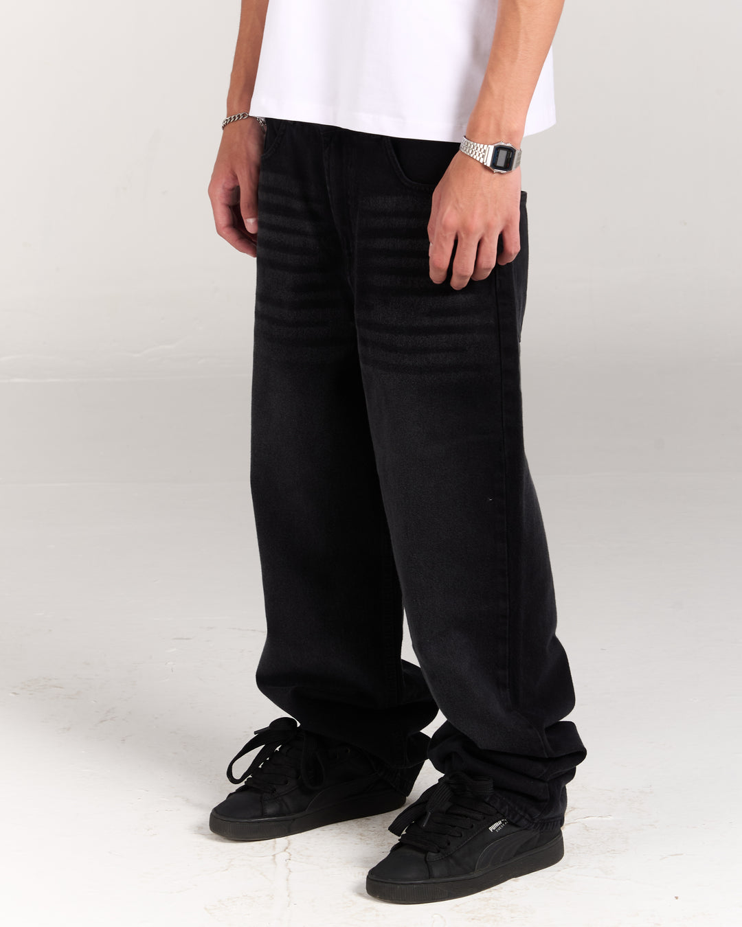 Black Acid Denim