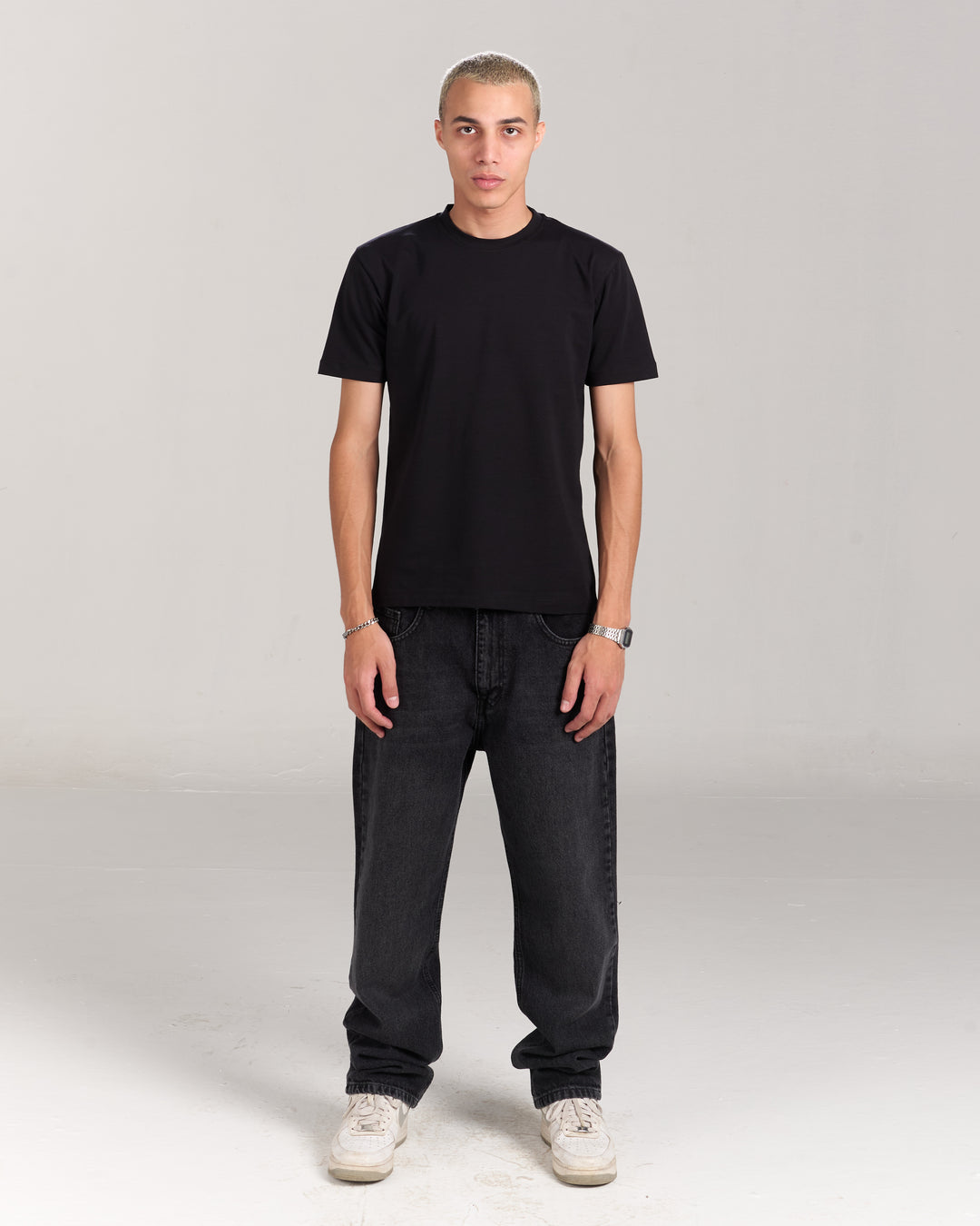 Black Regular Fit Denim