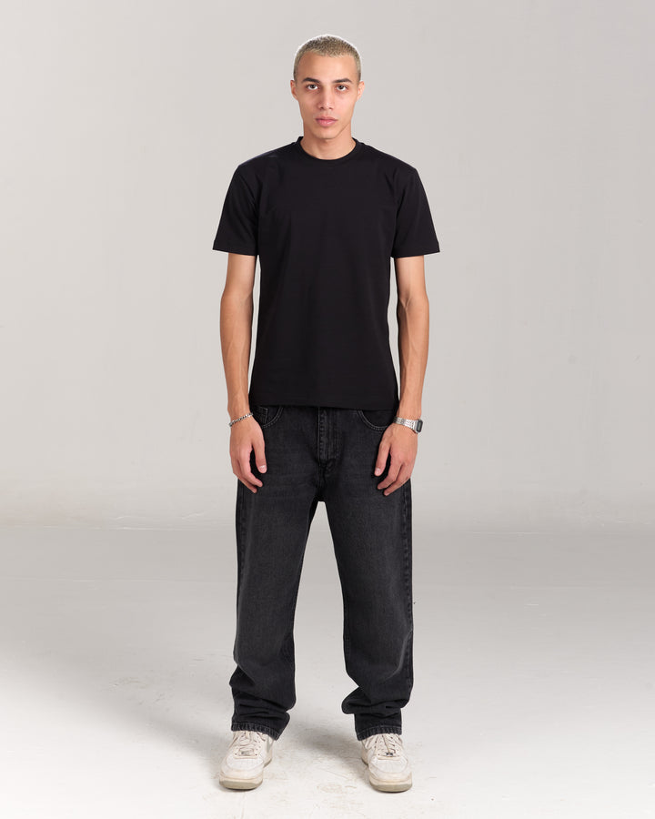 Black Regular Fit Denim