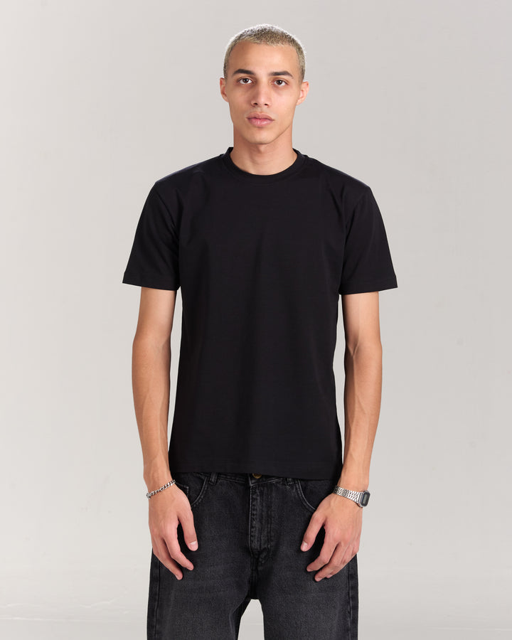 Black Regular Fit Tshirt