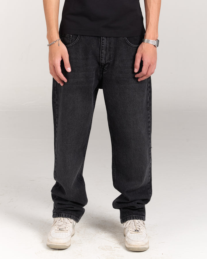 Black Regular Fit Denim