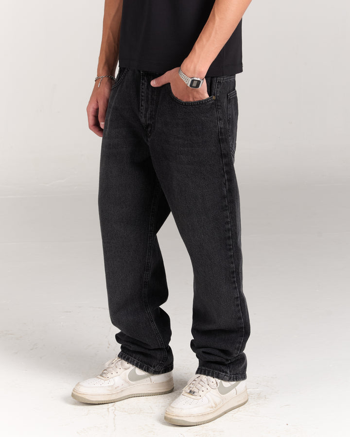 Black Regular Fit Denim