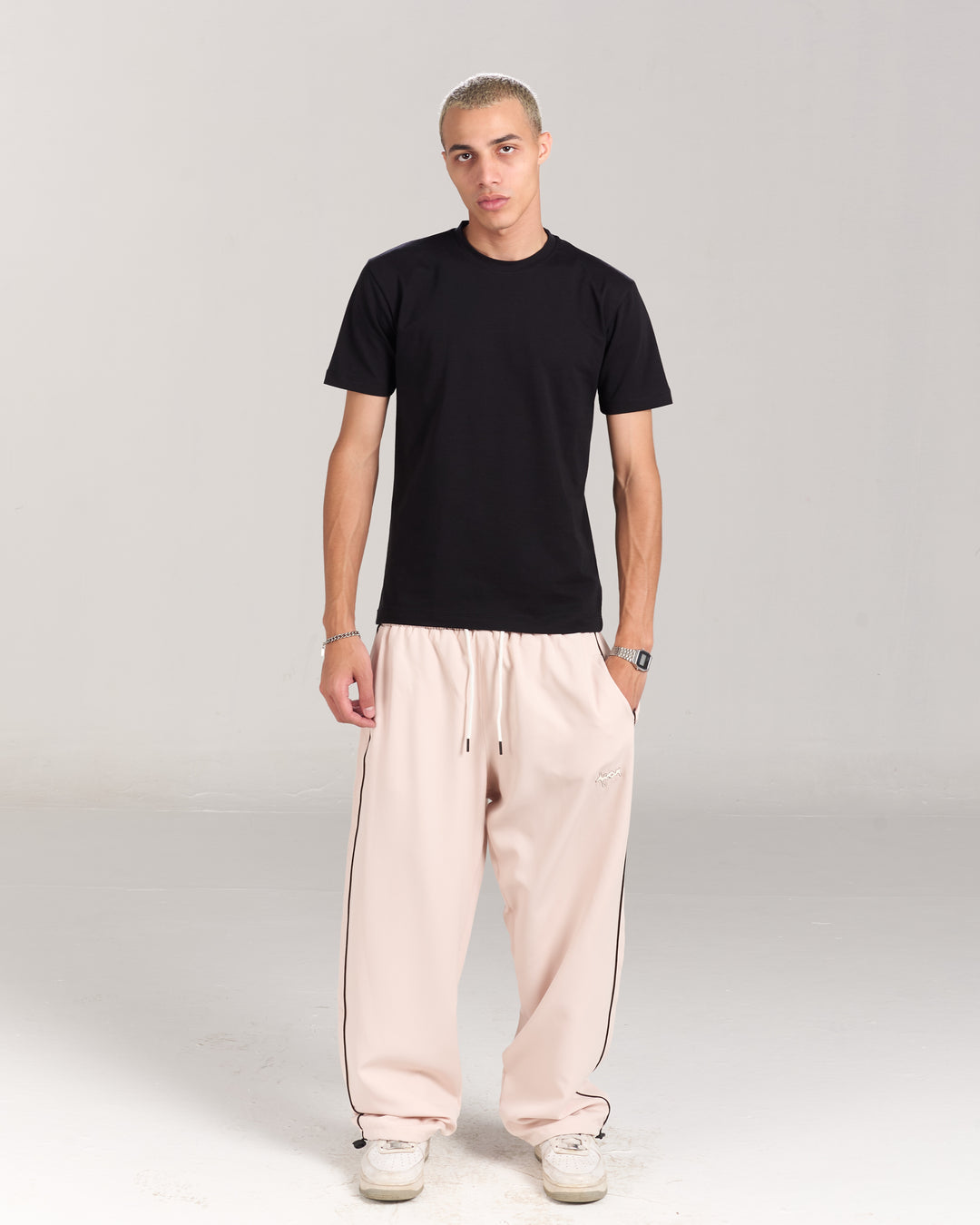 Beige Trackpants