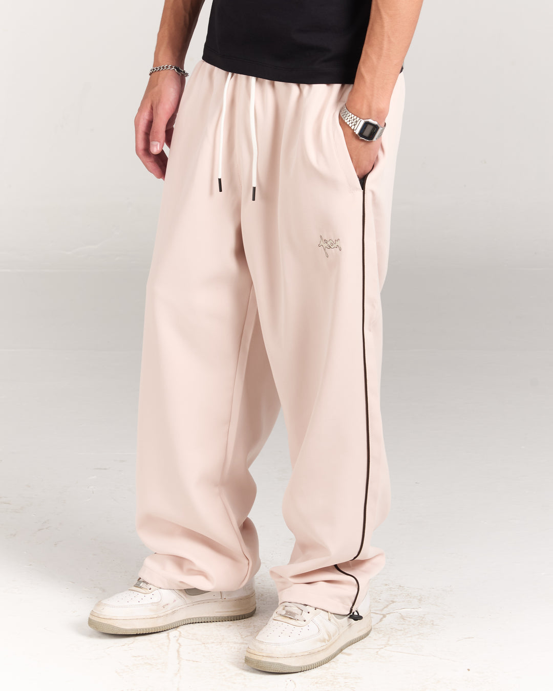 Beige Trackpants