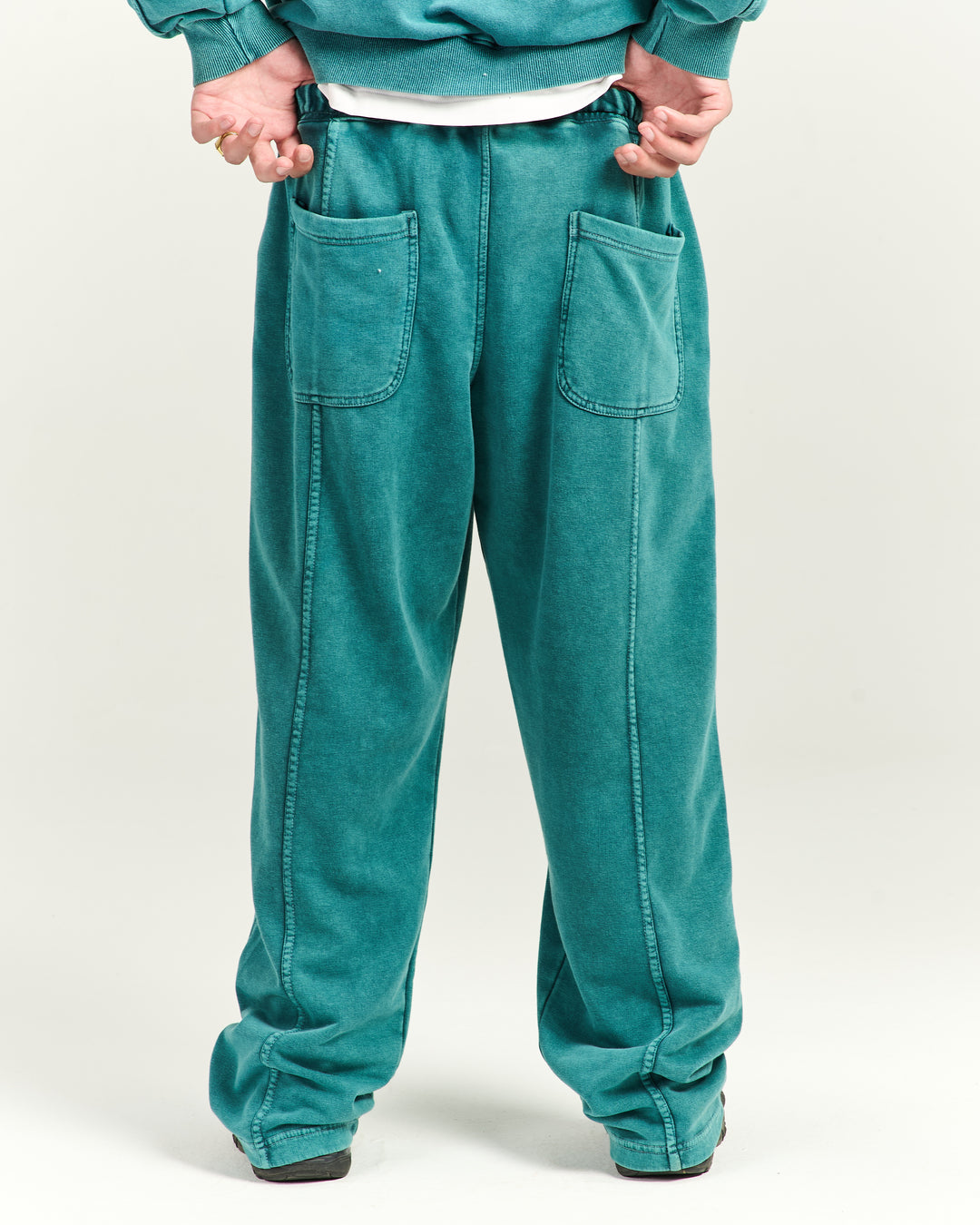 Green Washed Sweatpants