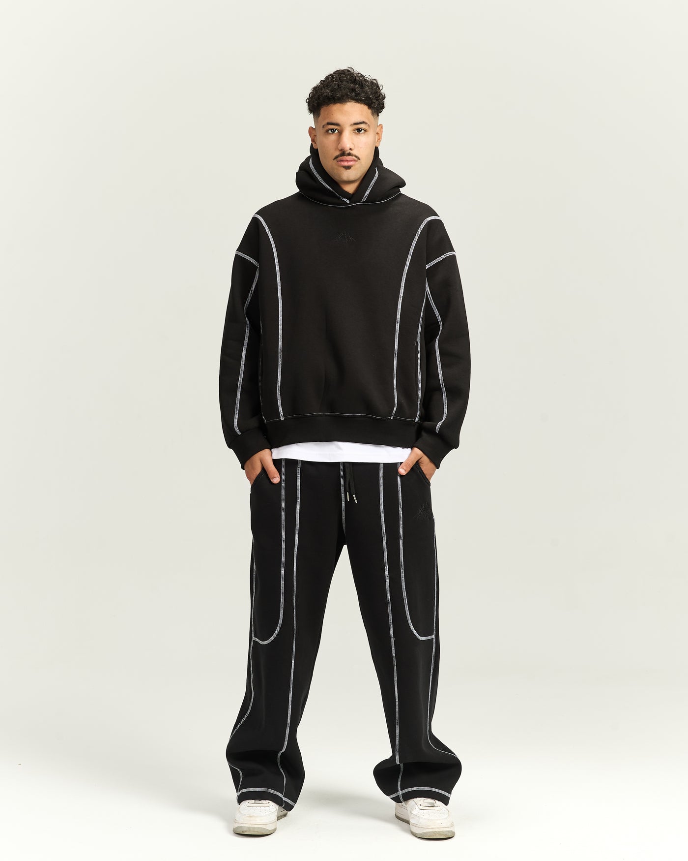 Black Stitches Sweatpants