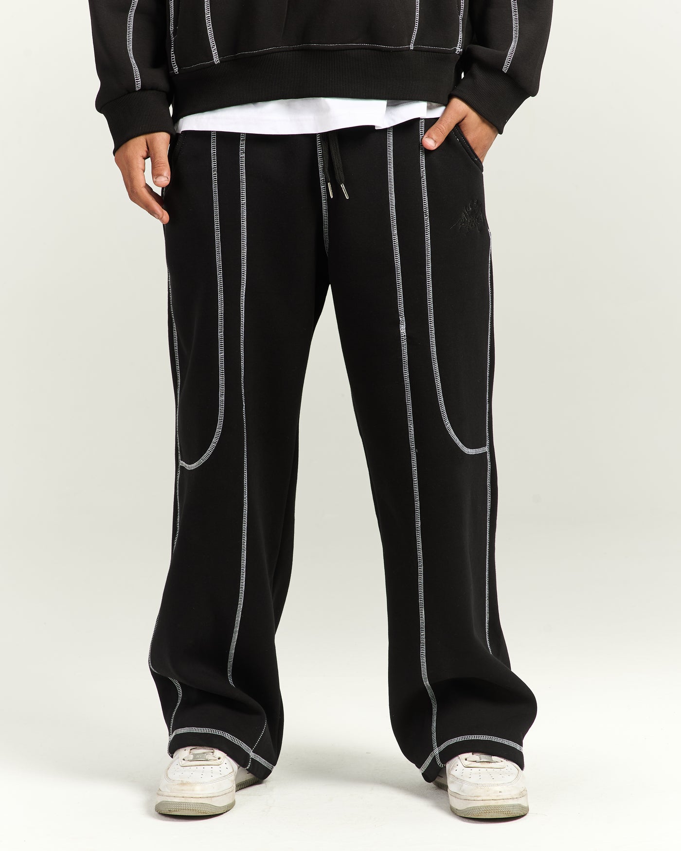 Black Stitches Sweatpants