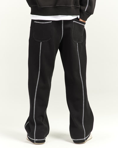 Black Stitches Sweatpants