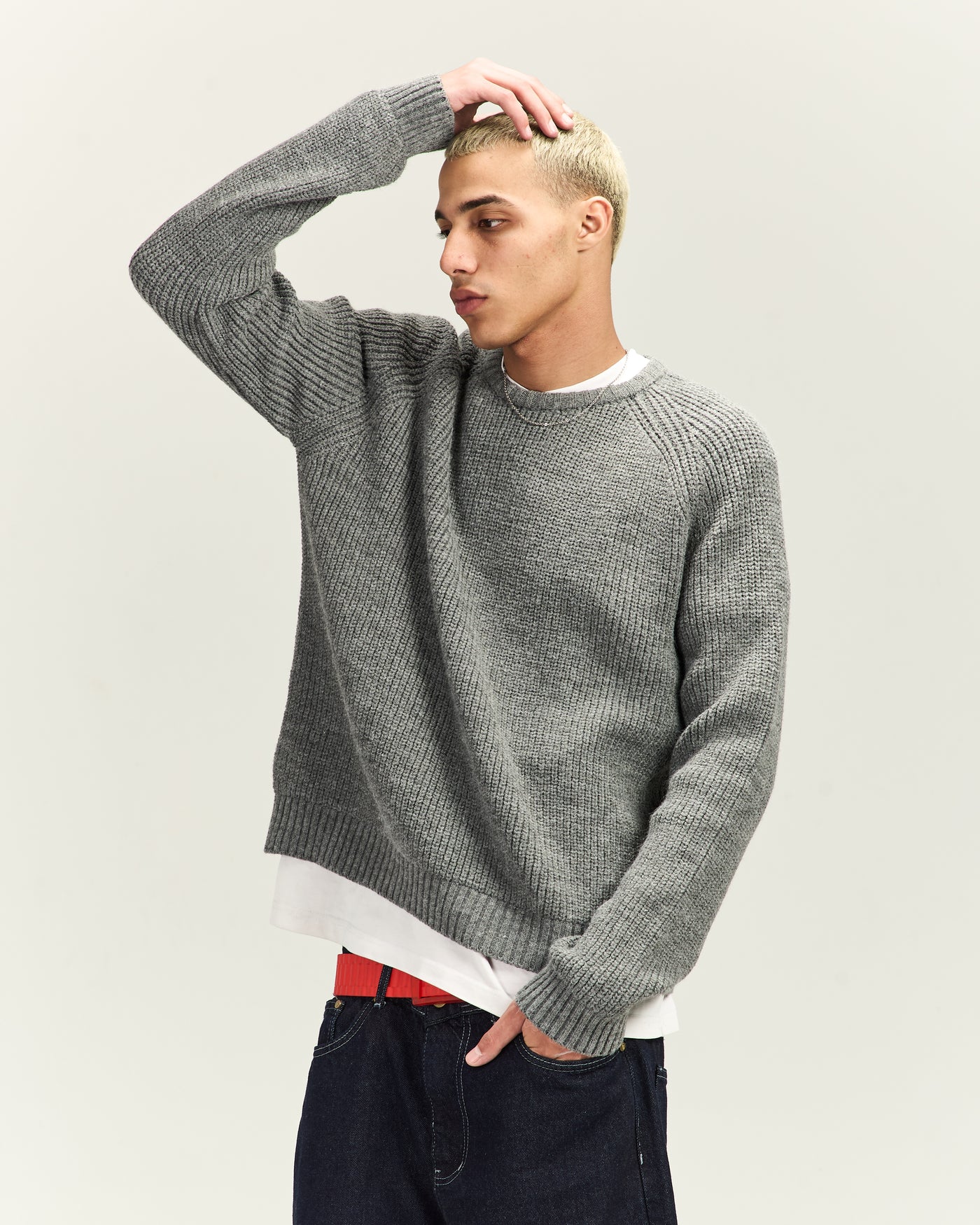 Grey Knitted Sweater