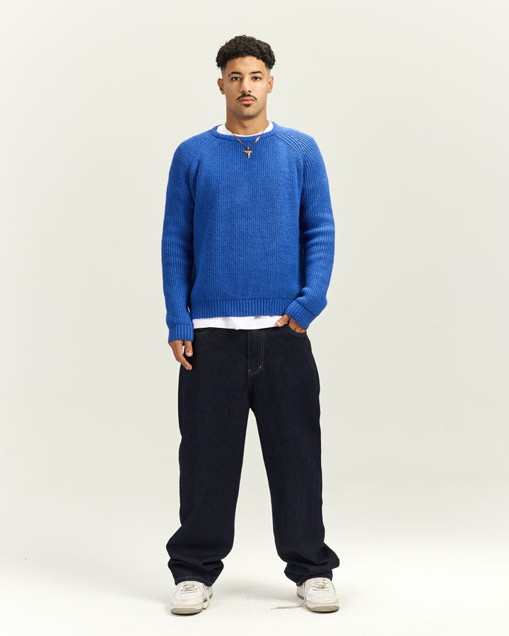 Blue Knitted Sweater