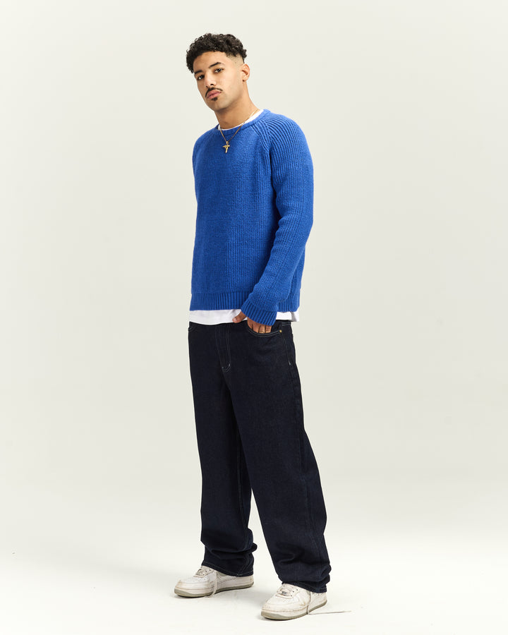 Blue Knitted Sweater