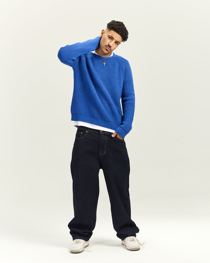 Blue Knitted Sweater