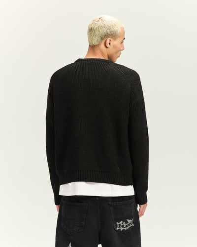 Black Knitted Sweater