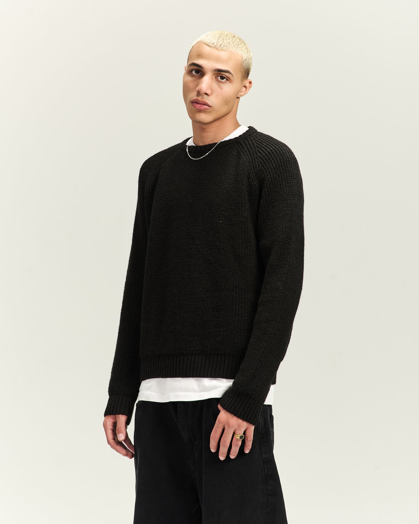 Black Knitted Sweater