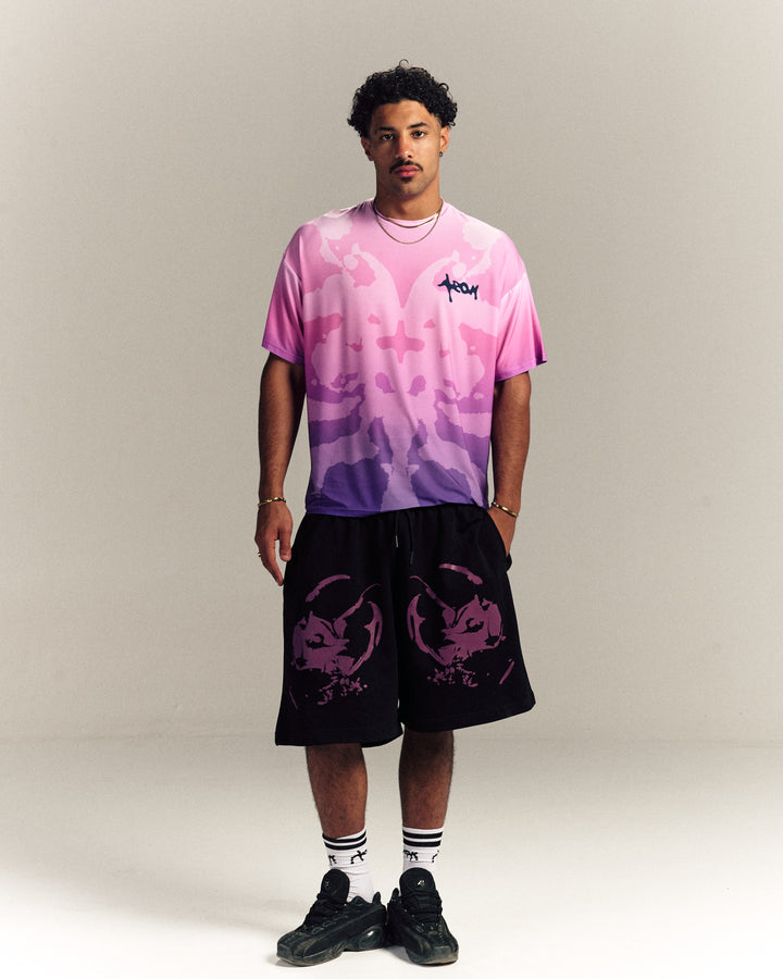 Dark Pink Cyb3r Shorts