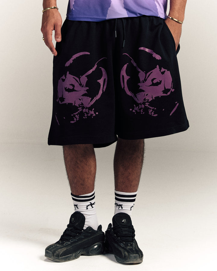 Dark Pink Cyb3r Shorts