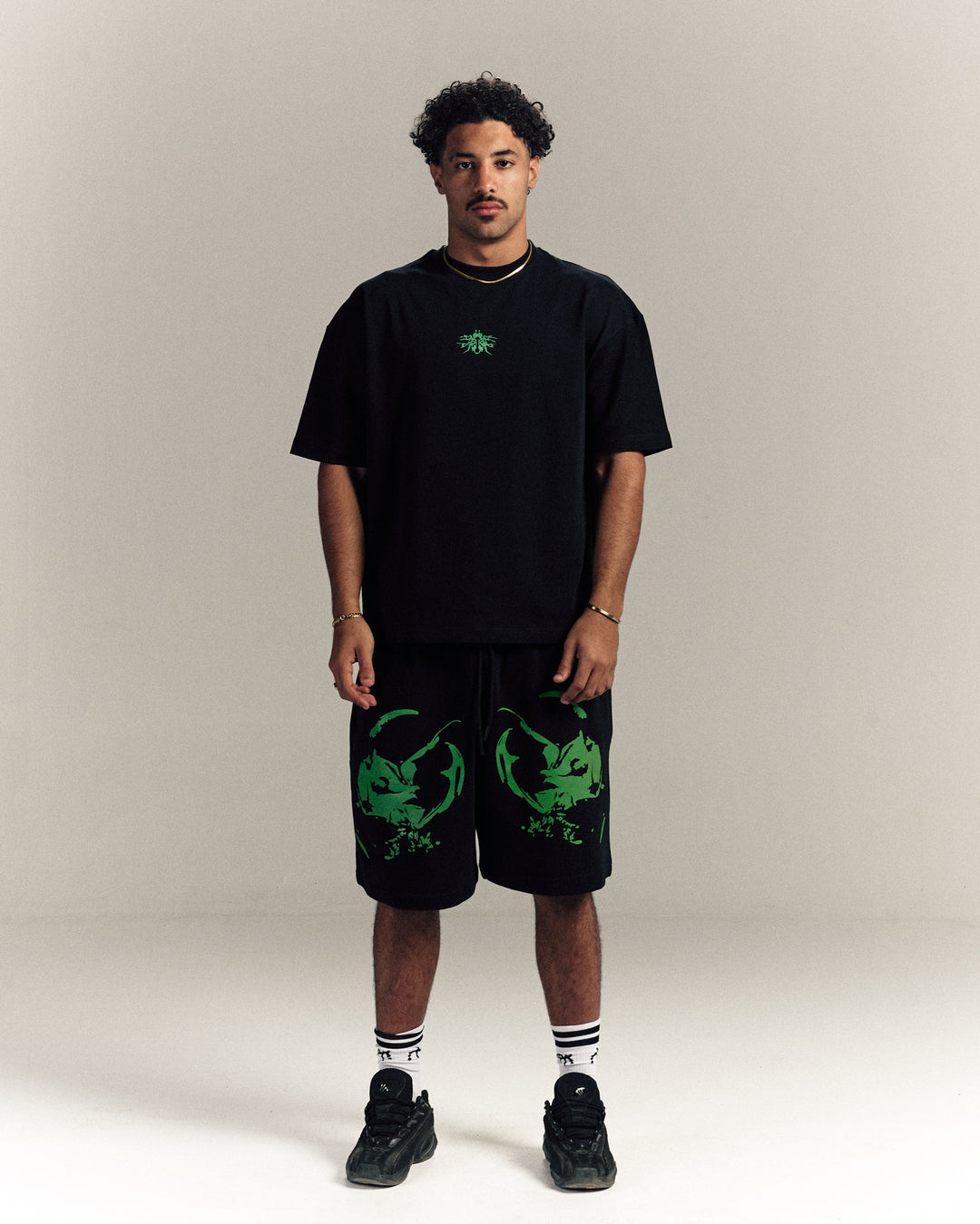 Green Cyb3r Shorts