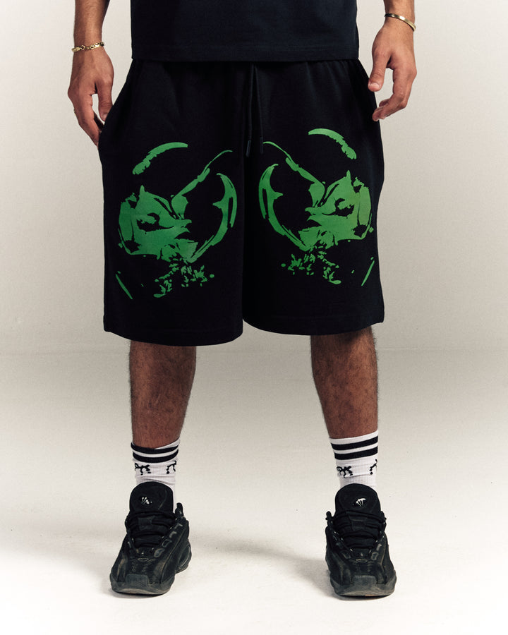 Green Cyb3r Shorts