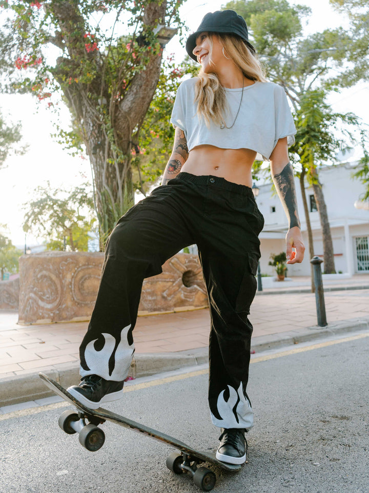 Flames Cargo Pants